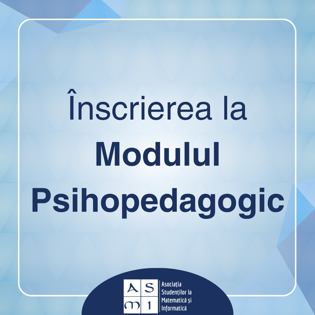 Înscrieri la Modulul Psihopedagogic 2025 – 2026, Nivelul I